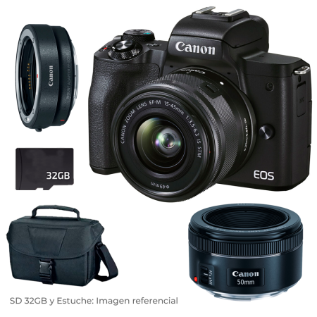 Canon EOS Reflex  SL3 DSLR con lente 18-55mm + estuche + SD 32gb Canon EOS Reflex  SL3 DSLR con lente 18-55mm + estuche + SD 32gb