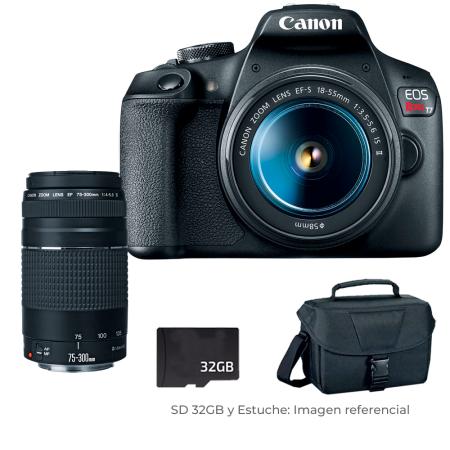 Canon EOS Rebel T8i  DSLR con lente 18-55mm + Estuche +  SD32gb Canon EOS Rebel T8i  DSLR con lente 18-55mm + Estuche +  SD32gb