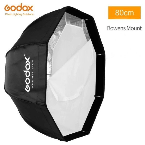 Softbox octogonal GODOX SB-UE80 80CM montura bowens armado rápido con grilla